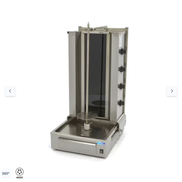  Ψησταριά κεμπάπ ηλεκτρική - 4 καυστήρες - 70kg κρέας